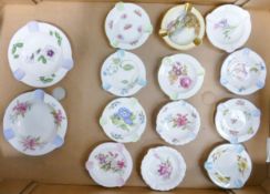 A collection of Shelley Items to include ash trays in various shapes & designs(14)