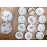 A collection of Shelley Items to include ash trays in various shapes & designs(14)