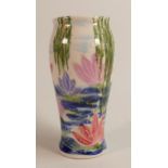 Anita Harris Homage to Monet lillies bella vase. Height 18cm, gold signed to base