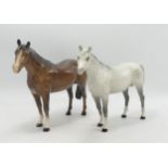 Beswick Bois Roussel Racehorses in Grey & Brown 701(2)