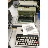Imperial 66 Table top Typewriter & Boots PT800 travel typewriter(2)