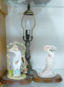 Modern Table lamp & 2 ornamental figures(3)