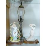 Modern Table lamp & 2 ornamental figures(3)