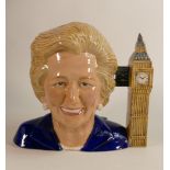 Noble ceramics The Iron Lady character jug modelled by Ray Noble. Limited edition 31/1500. Height