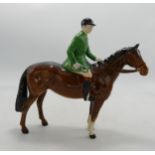 Beswick Huntsman 1501 with Green Jacket, tip of hat restored