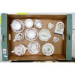 A mixed collection of items to include Floral Spode Lauriston Patterned tea ware, Wedgwood Wild