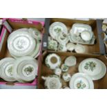 A collection of Masons Ironstone ware in Paynsley pattern including ginger jar, pasta bowls, tea