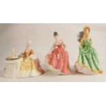 Royal Doulton Lady Figure Fair Lady HN2935, Elizabeth HN2946 & Meditation HN2330(3)