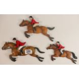 Northern Lights @ Wade horse set of 3 Hunting Theme Wall Plaques, largest 24(3)