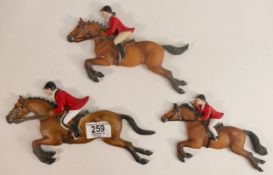 Northern Lights @ Wade horse set of 3 Hunting Theme Wall Plaques, largest 24(3)