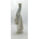 Lladro Large Figure of Girl With Basket: height 33cm