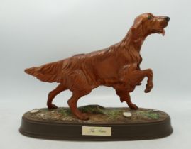 Royal Doulton Dog Figure The Setter on ceramic plinth
