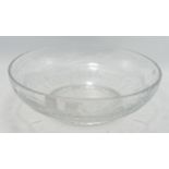 Royal Doulton Achieves Lead Crystal Glass Fruit Bowl, diameter 30.5cm