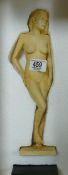M & G Studio ceramic nude lady figure, h.31cm, boxed.