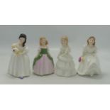 Royal Doulton Child Figures Mandy Hn2478, Julie Hn2995, Penny Hn2338 & Lynsey HN3043(4)