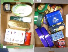 A collection of Advertising Biscuit , Toffees & similar Empty tins (2 trays)