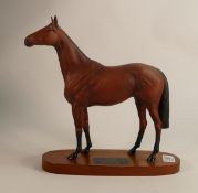 Beswick connoisseur Red Rum on wooden base
