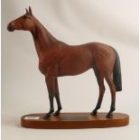 Beswick connoisseur model of Red Rum on wood plinth 2510.