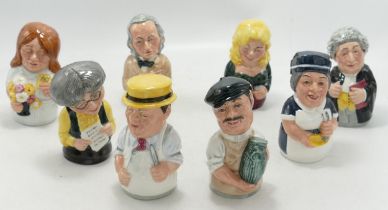 Royal Doulton Doultonville Candlesnuffers, all boxes (8)