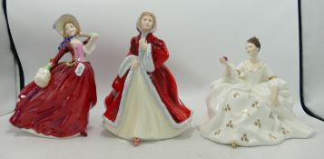 Royal Doulton Lady Figures Autumn Breezes Hn1934, My Love Hn2339 & Racheal Hn2936(3)