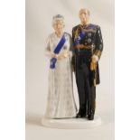Boxed Royal Doulton Limited Edition Royal Figure Platinum Wedding Anniversary HN5874