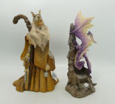 Enchantica Boxed Resin Figures Sooth Sayer & Dragon, largest 23cm(2)
