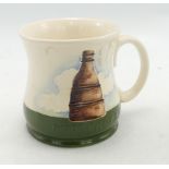 Moorcroft Potteries Pot Bank Mug, height 9cm