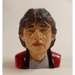 Peggy Davies Rock Legend Bust Mick Jagger, height 15cm