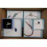 6 pieces of boxed high quality costume jewellery from the 'Eternal collection'. Comprising 4