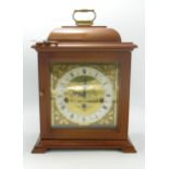 Mahogany Cased Stewart Mantle Clock, height 33cm