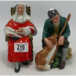 Royal Doulton character figures The Judge HN2443 and The Master HN2325. (2)