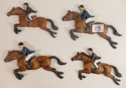 Northern Lights @ Wade horse set of 3 Hunting Theme Wall Plaques, largest 21cm(4)