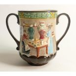 Royal Doulton International Collectors Club Pottery in the Past two handled loving cup