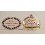 Royal Crown Derby Pottery Display Plaques(2)