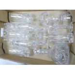 A collection of Quality Lead Crystal including decanter, tumblers, sherry glasses etc