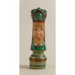 Limoges France Enamelled Chess Piece, with opening base , height 11.5cm