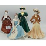 A collection of Coalport lady figures comprising Candida, Sue, Special Birthday and Joan. (4)