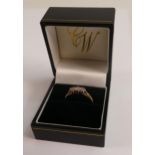 18ct hallmarked gold diamond trilogy (3 stone) set ring, diamond weight 0.5ct appx, ring weight 2.