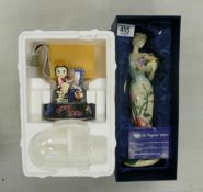 Old Tupton ware floral lady figure, boxed and Franklin Mint Hollywood Betty figure, boxed. (2)