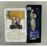 Old Tupton ware floral lady figure, boxed and Franklin Mint Hollywood Betty figure, boxed. (2)