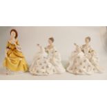 Royal Doulton Lady Figures My Love HN2339 x 2 & Sandra HN2275(3)