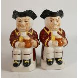 Pair Price Kensington Large Toby Jugs(2):