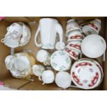 A mixed collection of items to include Queen Anne, Royal Imperial & Zena branded tea ware