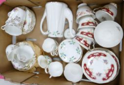 A mixed collection of items to include Queen Anne, Royal Imperial & Zena branded tea ware