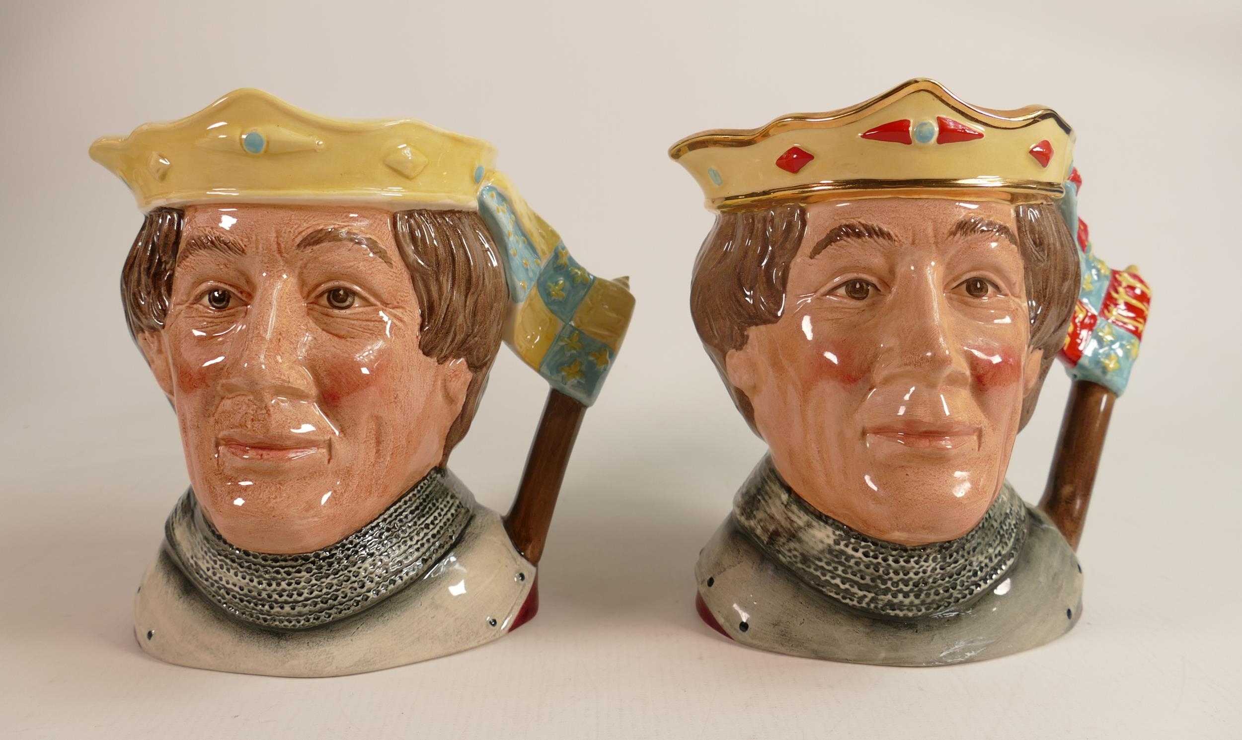 Royal Doulton Character Jugs to include Henry V Yellow Crown & Henry V D6671, both seconds(2) - Image 2 of 2