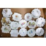 A collection of Shelley Items to include pin trays in various shapes & designs(14)
