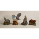 Beswick Lapwing 2315 & Beneagles Seal, Otter & Badger decanters(4)