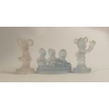 Three Disney Productions Glass Figures, largest 12.8cm(3)