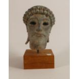 Pottery Reproduction bust of Ancient Greek head of a bearded man