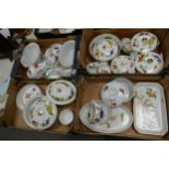 A large collection of Royal Worcester Evesham patterned Ovenware (4 trays)